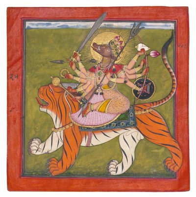 La Déesse à tête de sanglier, Varahi, c.1660-70 - Indian School