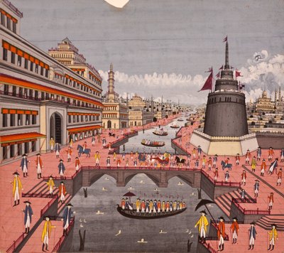 Le ghat à Jaunpur - Indian School