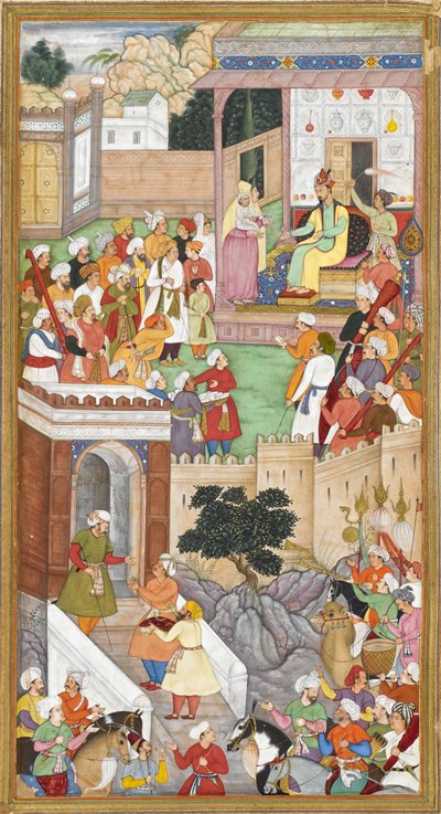 Le jeune Akbar présenté à Humayun (empereur moghol de l