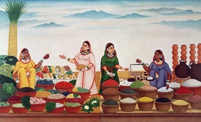 Marché de légumes et d