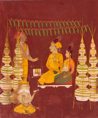 Cérémonie de mariage en présence de Brahma - Indian School