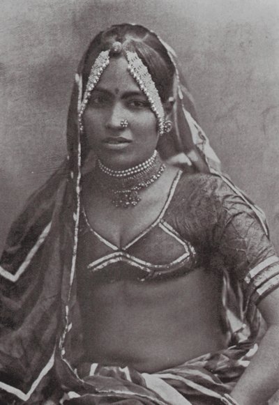 Bombay / Mumbai : Une dame Marwar (photo n/b) - Indian photographer