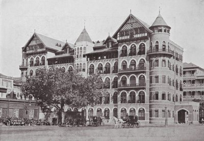 Bombay / Mumbai : Les chambres résidentielles du Royal Bombay Yacht Club (photo n/b) - Indian photographer