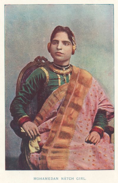 Indigènes indiens : Fille Mohamedan Natch - Indian photographer