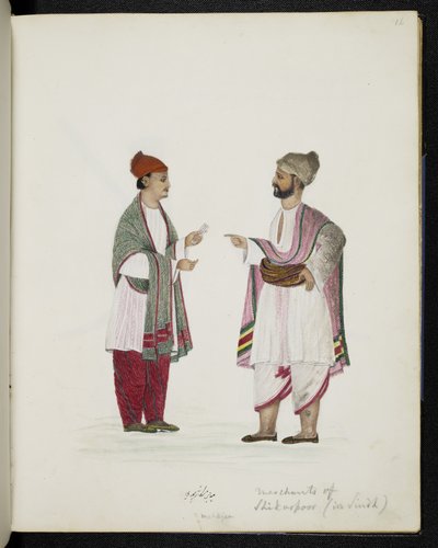 Marchands de Shikarpoor au Sindh - Indo European Indo European