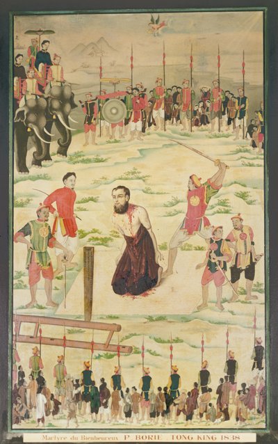 Un martyr jésuite à Tonkin, Chine, 1838 - Indo Chinese School