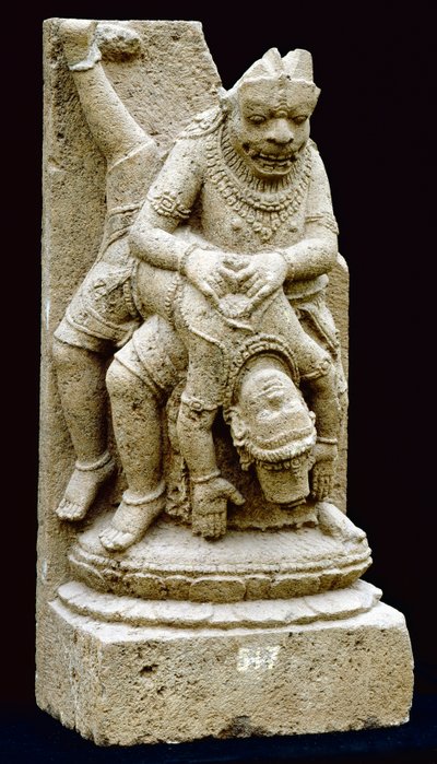 Vishnu en tant que Narasimha (andésite) - Indonesian School