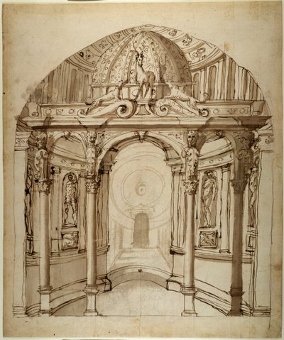 Intérieur du palais, c.1611 - Inigo Jones