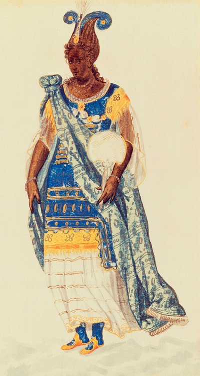 Masquer : une fille du Niger, vers 1608 - Inigo Jones