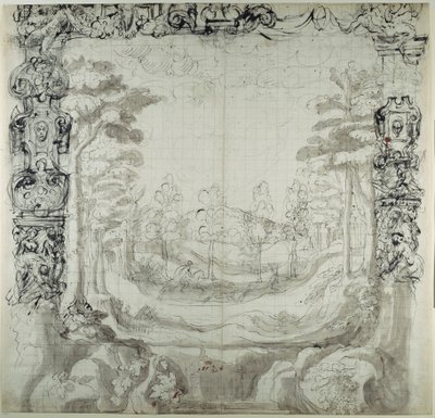 Proscenium et scène de chasse - Inigo Jones