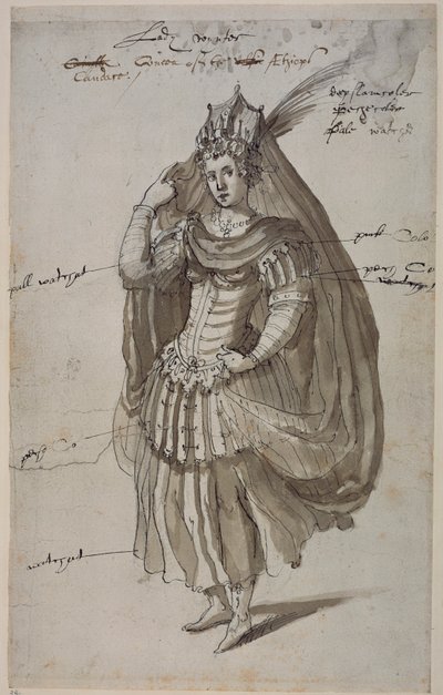 Reine Candace, c.1609 - Inigo Jones