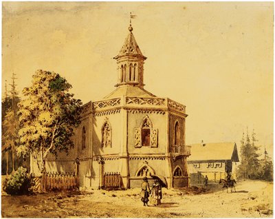Le pavillon de la ferme laitière dans le parc de Pavlovsk - Iosif Ivanovich Charlemagne