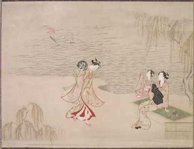 Beautés au bord de la mer - Ippitsusai Bunchō