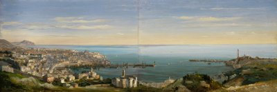 Vue de Gênes avec le port - Ippolito Caffi