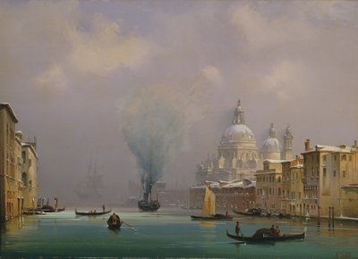 Venise sous la neige, c.1840 - Ippolito Caffi