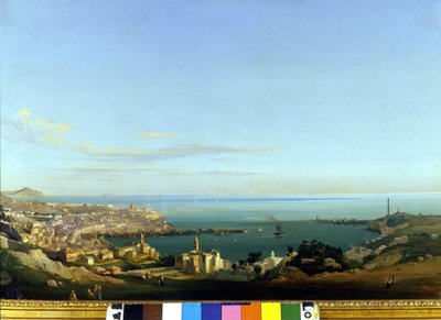 Vue de Gênes. Peinture d