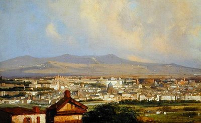 Vue de Rome depuis Montemario - Ippolito Caffi