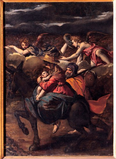 La fuite en Égypte - Ippolito Scarcella