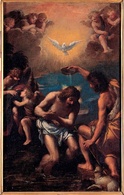 Le baptême du Christ - Ippolito Scarcella
