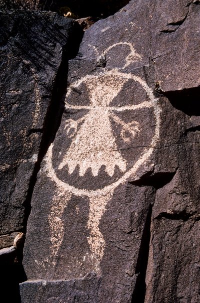 Pétroglyphe Anasazi, gravures dans les murs au Nouveau-Mexique - Ira Block