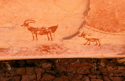 Art rupestre des Anasazi et autres premiers habitants des pueblos des Four Co... - Ira Block