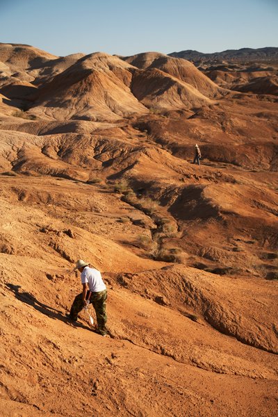 Scènes autour de Wu Cai Wan dans le désert de Gobi, Xinjiang, Chine occidentale - Ira Block