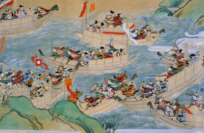 Rouleau de la bataille de Dannoura où le clan Heike combat le clan Genji, 2005 - Ira Block
