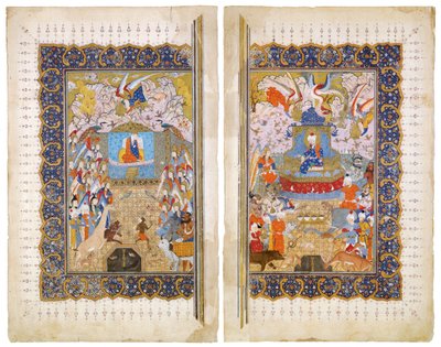 La Reine de Saba et le Roi Salomon, enluminure du manuscrit de l