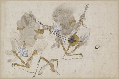Deux démons enchaînés, 15ème siècle - Iranian Master
