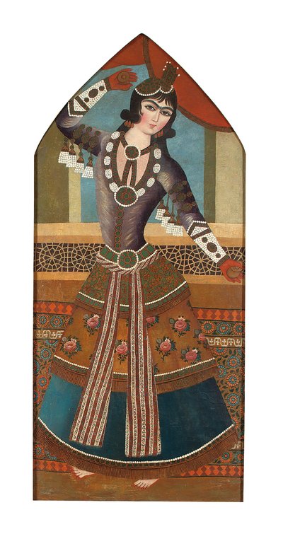 Une danseuse Qajar, c.1840 - Iranian School