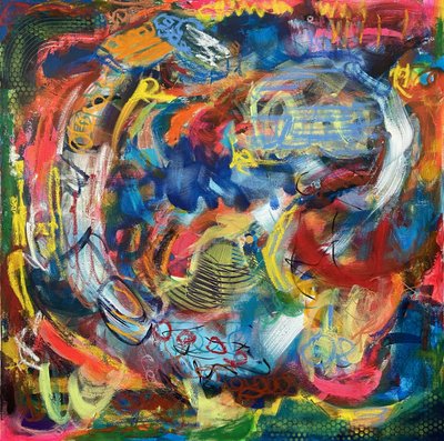 Abstrait dynamique et éclatant - Irene Chua