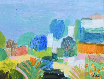 Paysage abstrait coloré - Iria Fernandez