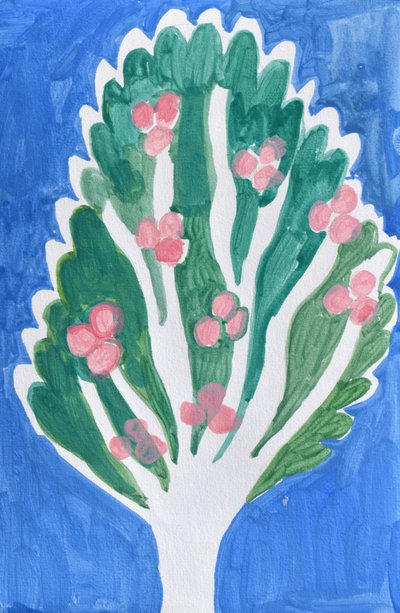 Arbre à fleurs roses - Iria Fernandez