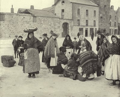 Marché aux poissons, Galway (photo n/b) - Irish Photographer