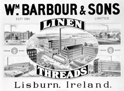 Publicité pour Wm. Barbour et Fils - Irish School