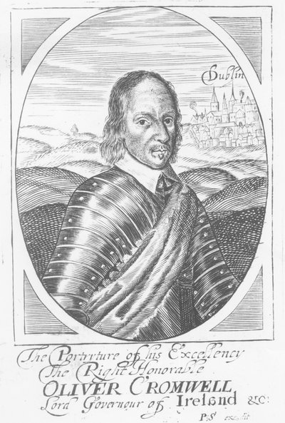 Oliver Cromwell (1599-1658) vers 1650 - Irish School