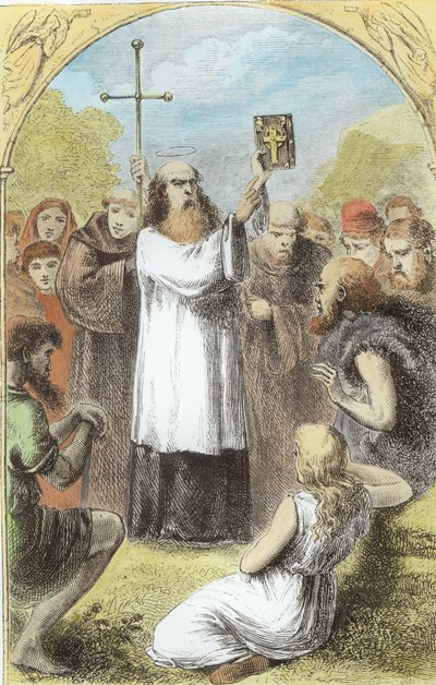 Saint Patrick montrant au peuple d