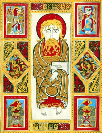 illustration du Livre de Kells, 800 - Irish School