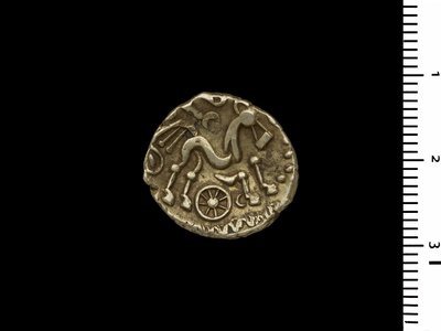 Pièce de monnaie du trésor de Henley, vers 50 av. J.-C. (or) - Iron Age