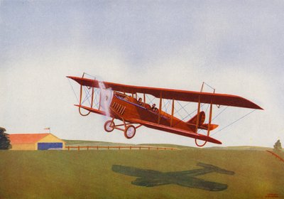 Curtiss JN4D, Jenny (lithographie couleur) - Irvin L. Holcombe
