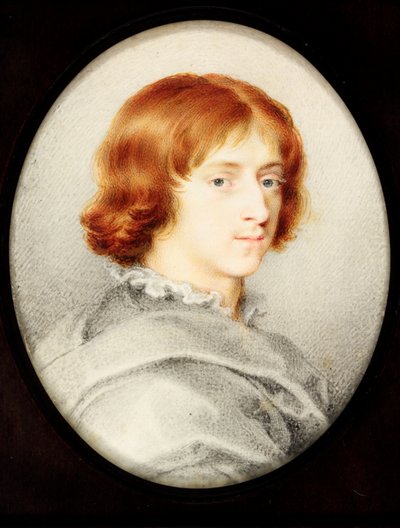 Un jeune homme traditionnellement identifié comme Isaac Oliver le Jeune, le fils du peintre - Isaac (attr. to) Oliver