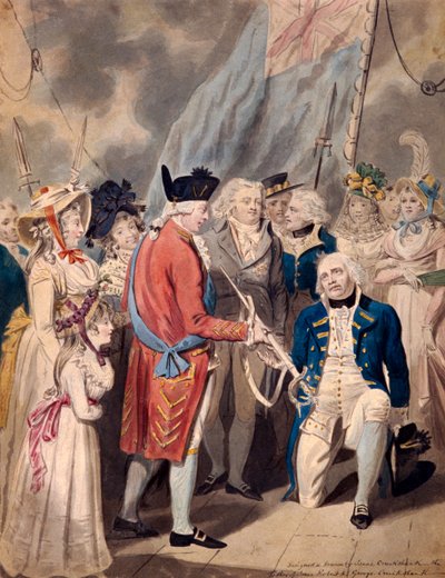 George III présentant une épée à l