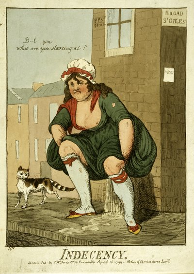 Indécence, 1799 - Isaac Cruikshank