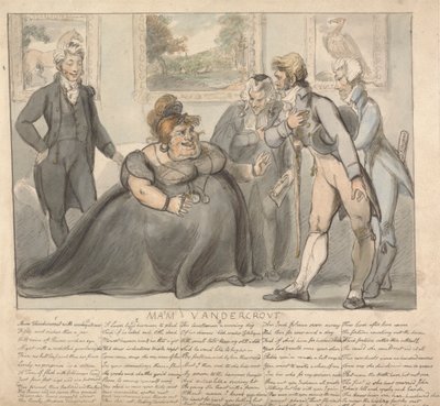 Mme Vandercrout et ses prétendants - Isaac Cruikshank