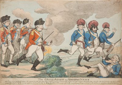 La grande revue sur Sydenham Common - Isaac Cruikshank