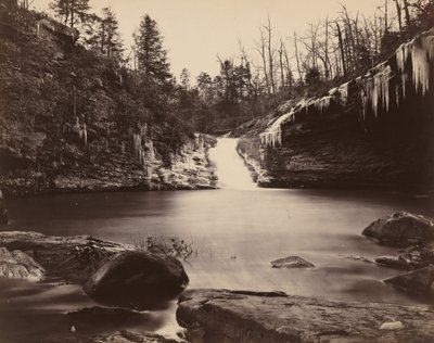 Lula Lake, Upper Falls, Lookout Mountain, Géorgie, 1864-1865 - Isaac H. Bonsall