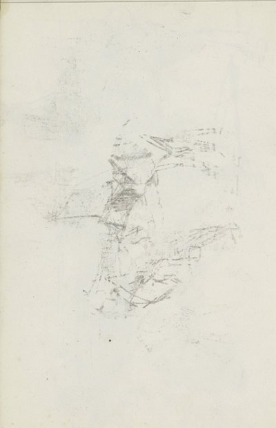 Abklatsch van de krijttekening op blad 8 recto - Isaac Israels