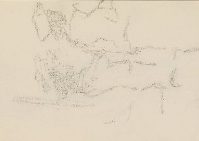 Abklatsch du dessin au crayon sur la page 13 - Isaac Israels