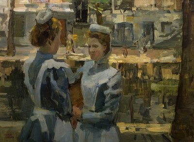 Les servantes sur Leidsegracht - Isaac Israels