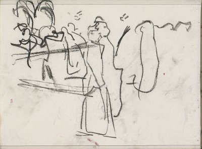 Figures, peut-être en train de marcher - Isaac Israels